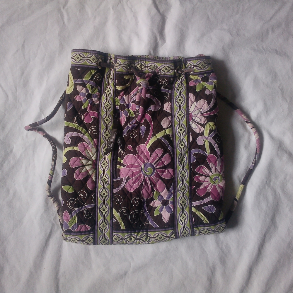 Vera Bradley Pink and Purple Floral Backpack